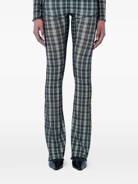 plaid leggings by KNWLS