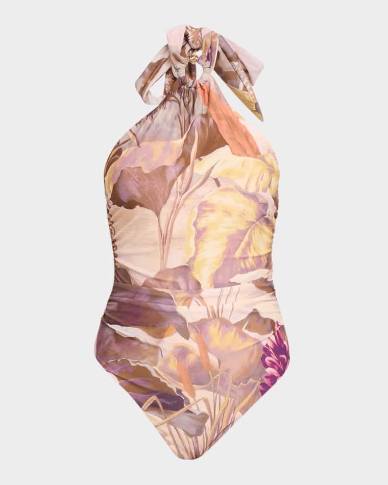 Alanna Tropical One-Piece Swimsuit by KOBI HALPERIN