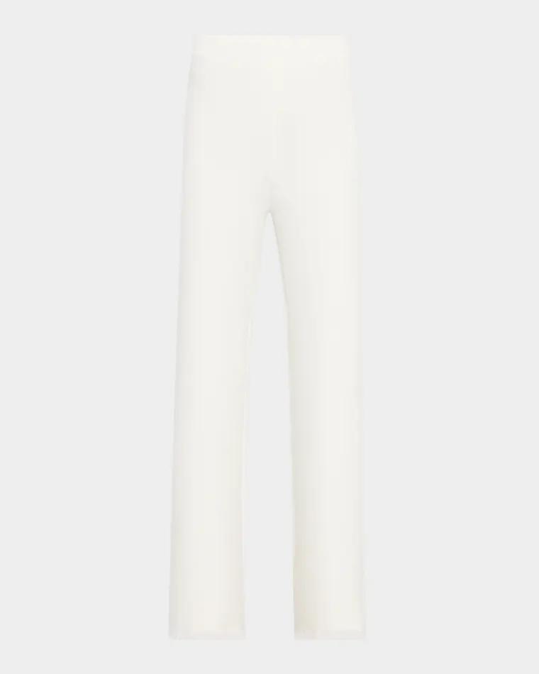 Bowen Fringe-Hem Pique Pants by KOBI HALPERIN