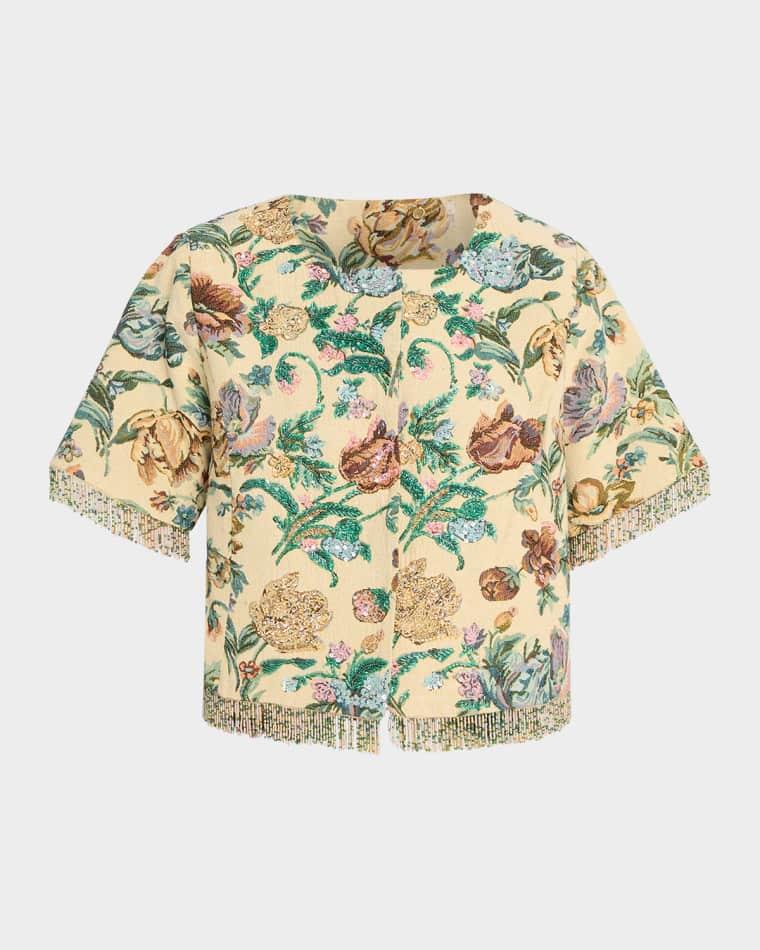 Carson Floral Cotton-Blend Jacket by KOBI HALPERIN