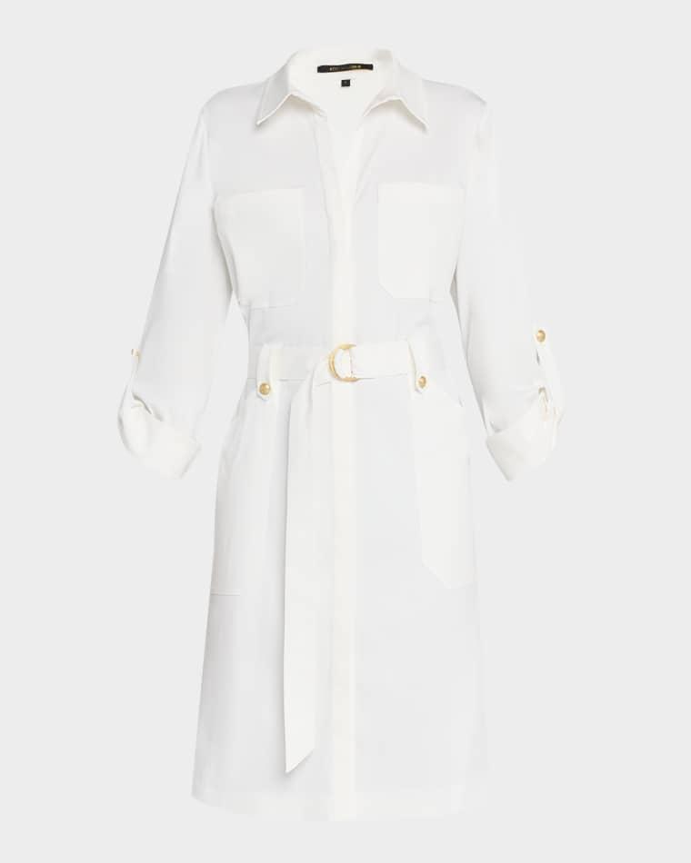 Caryss Belted A-Line Shirtdress by KOBI HALPERIN