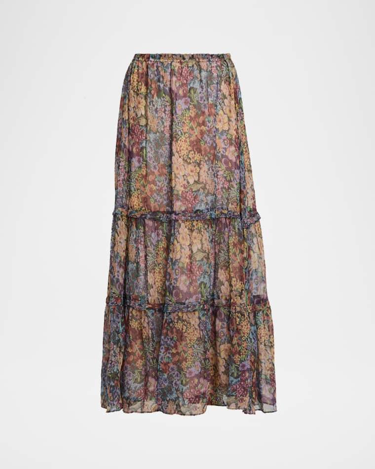 Clea Floral Maxi Skirt by KOBI HALPERIN