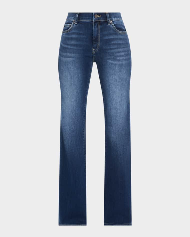 Eden Flare-Leg Washed Denim Jeans by KOBI HALPERIN