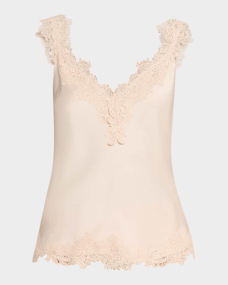 Faye Sleeveless Lace-Trim Blouse by KOBI HALPERIN