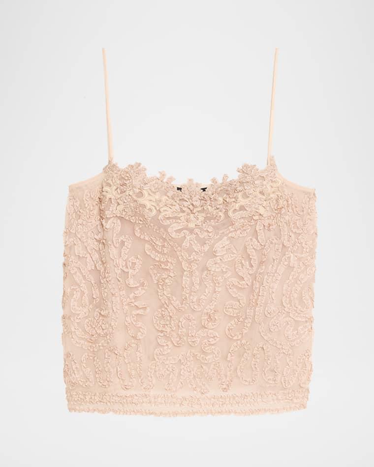 Giselle Square-Neck Ribbon Blouse by KOBI HALPERIN