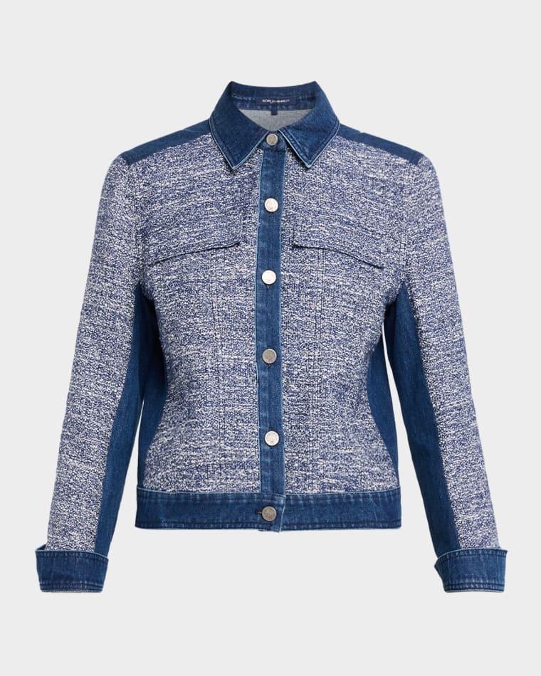 Gracie Textured Denim Jacket by KOBI HALPERIN
