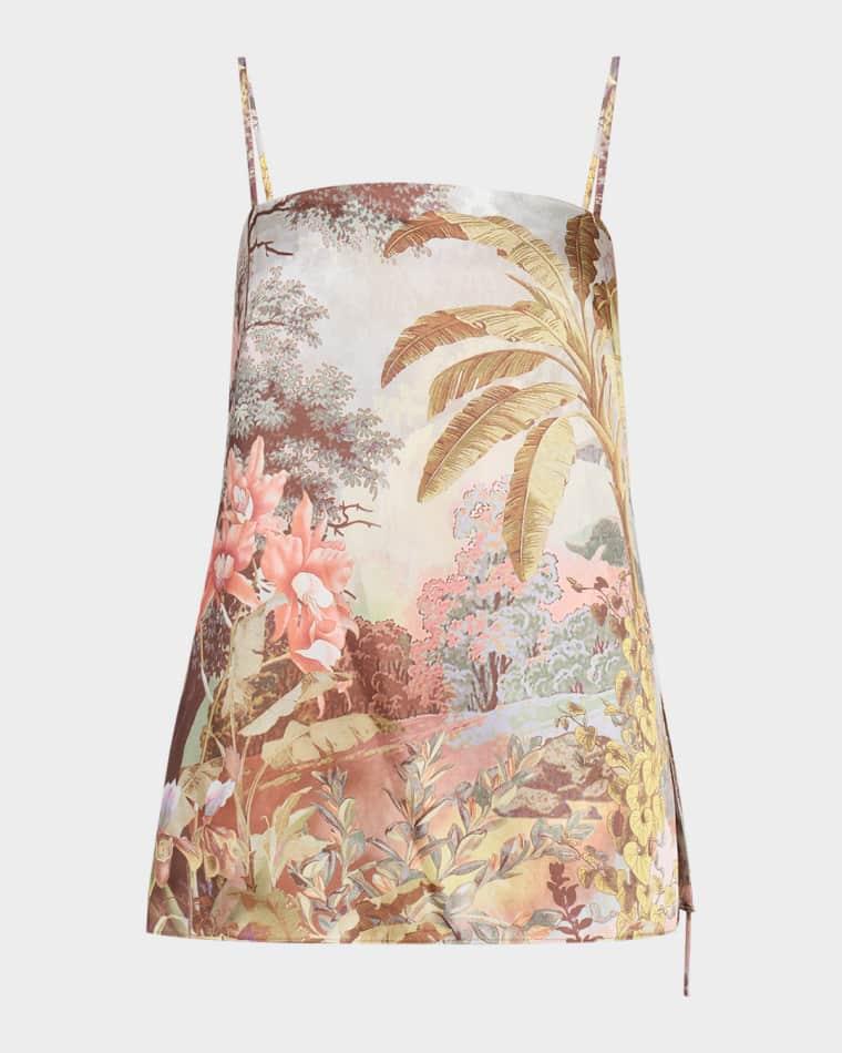 Gwen Sleeveless Botanical-Print Blouse by KOBI HALPERIN