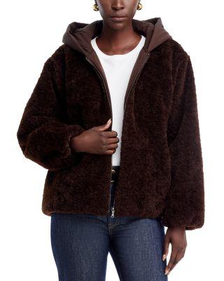 Ilyssa Hooded Faux Fur Jacket by KOBI HALPERIN