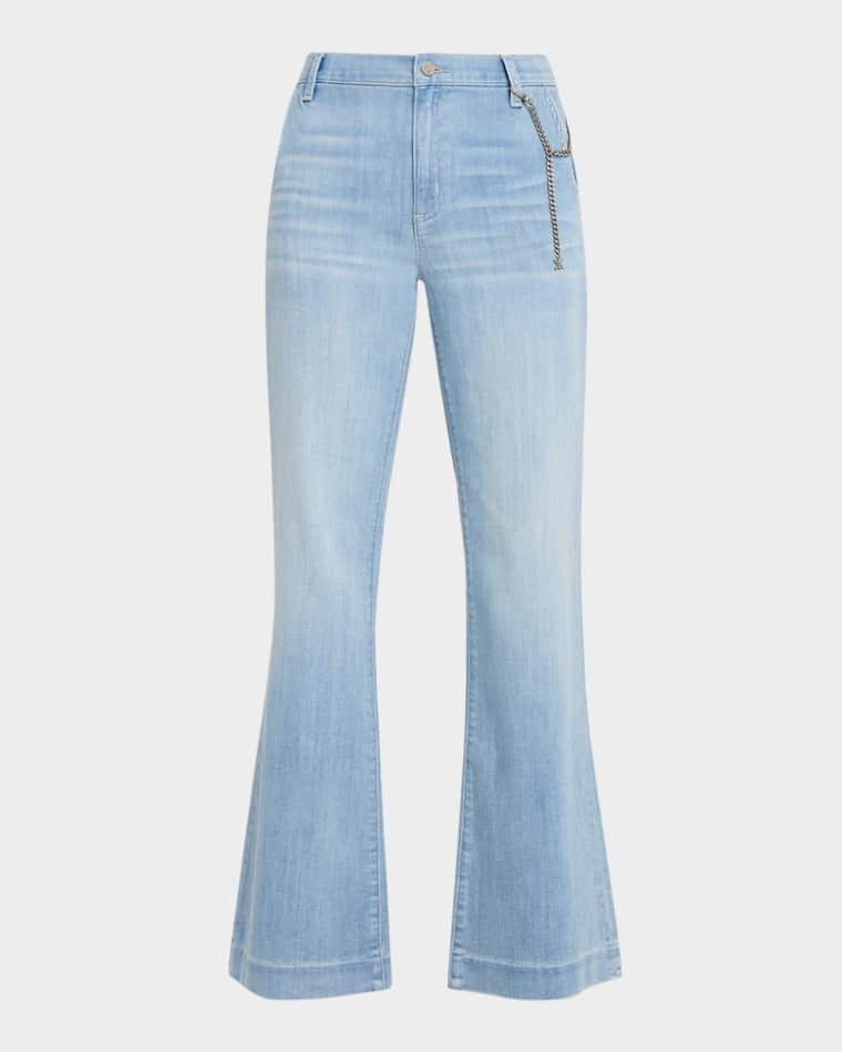 Keren Flare-Leg Denim Pants by KOBI HALPERIN
