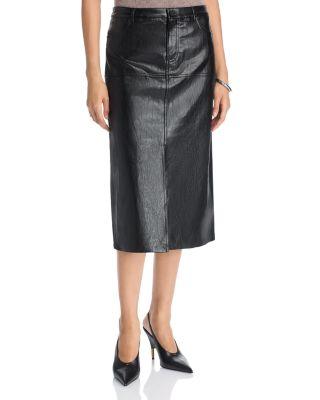 Leslie Faux Leather Pencil Skirt by KOBI HALPERIN