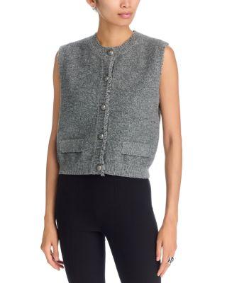 Lilah Sleeveless Button Front Sweater by KOBI HALPERIN