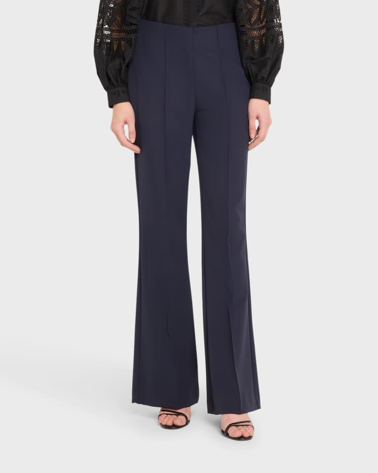 Lucy Pintuck Flare-Leg Pants by KOBI HALPERIN