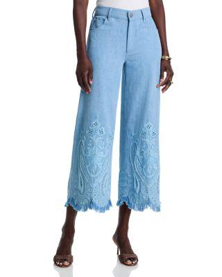 Marigold Embroidered Pants by KOBI HALPERIN