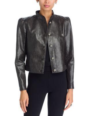 Patricia Faux Leather Jacket by KOBI HALPERIN