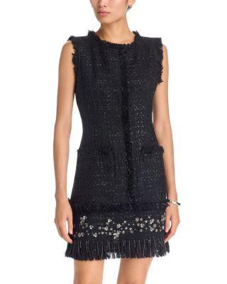 Rives Beaded Fringe Trim Dress by KOBI HALPERIN