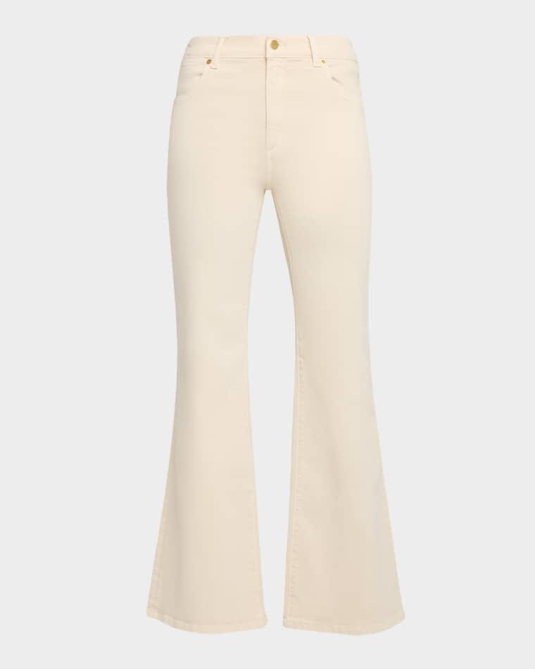 Rosie Flare-Leg Stretch Cotton Pants by KOBI HALPERIN