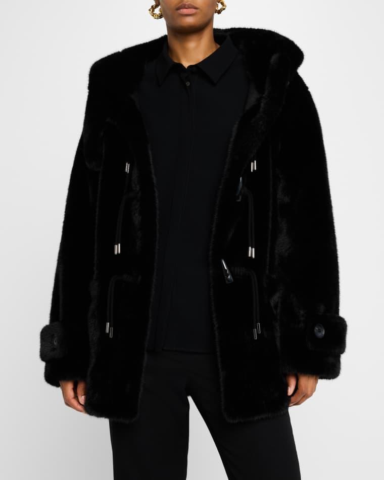 Rosie Hooded Faux Fur Coat by KOBI HALPERIN