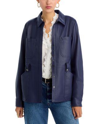 Rowan Faux Leather Jacket by KOBI HALPERIN