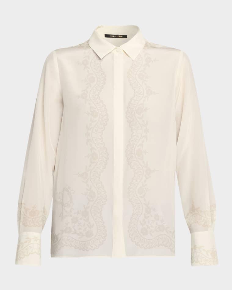 Serena Floral-Print Silk Blouse by KOBI HALPERIN