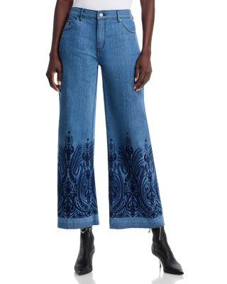 Shira High Rise Wide Leg Jeans in Indigo by KOBI HALPERIN
