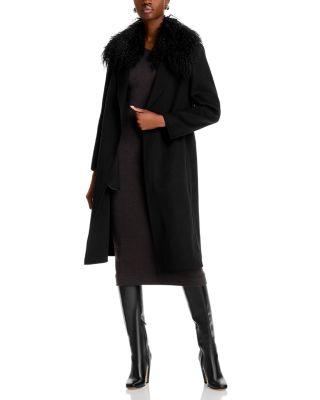 Shirley Shearling Collar Coat by KOBI HALPERIN