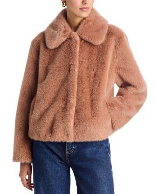 Tami Embellished Faux Fur Coat by KOBI HALPERIN