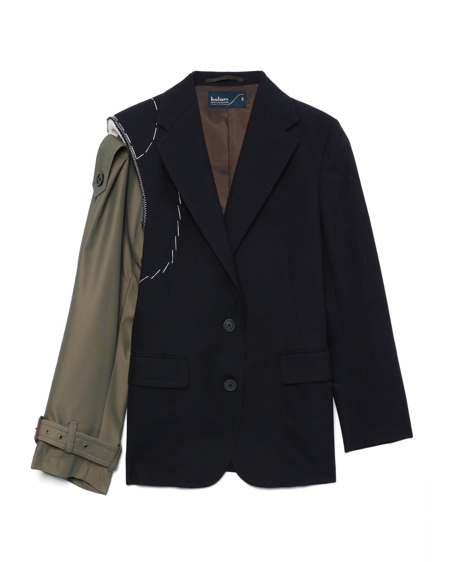 Deconstructed wool blazer by KOLOR