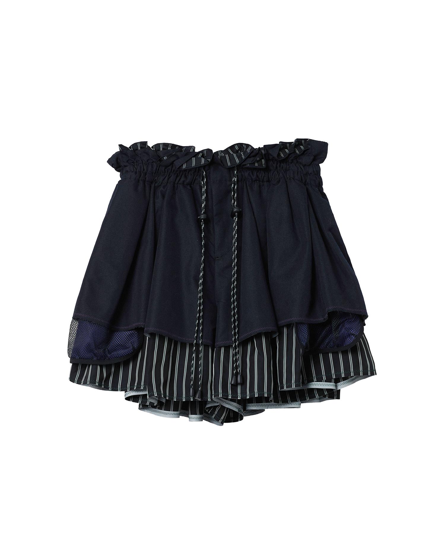 Layered mini skirt by KOLOR