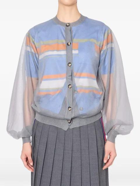 balloon-sleeve cardigan by KOLOR