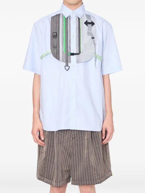 bib short-sleeve shirt by KOLOR