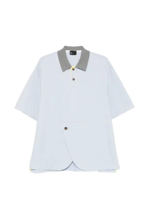 butto-detail polo shirt by KOLOR