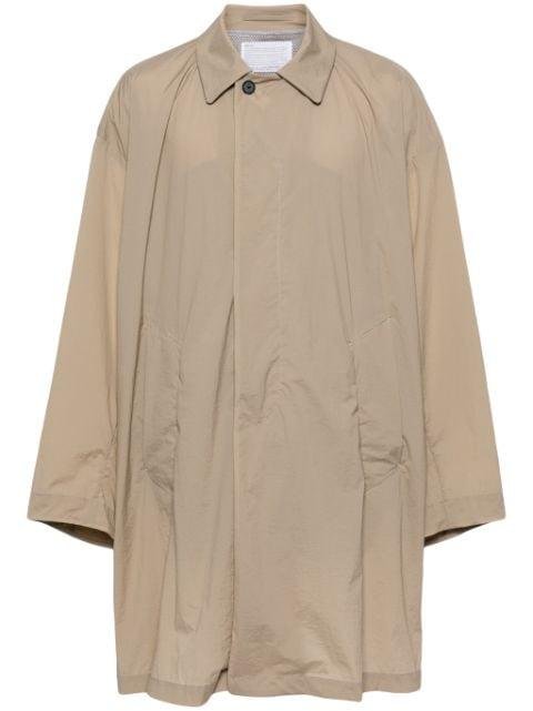 button-up trench coat by KOLOR