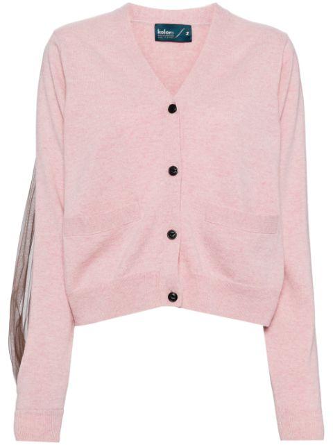 button-up wool cardigan by KOLOR