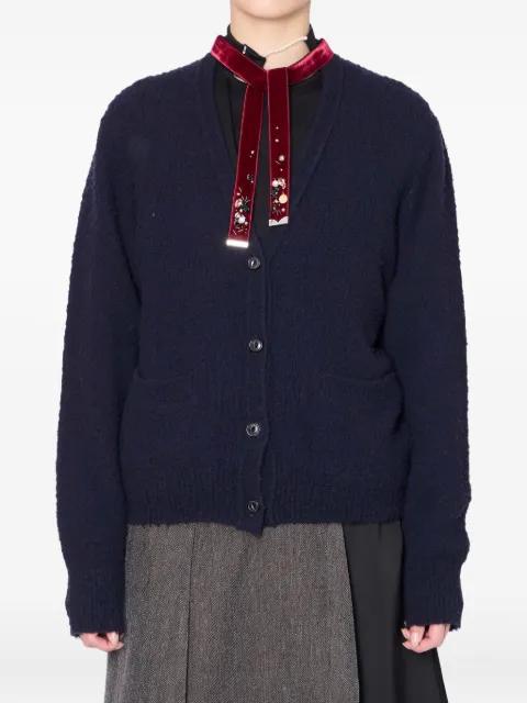embellished button-down cardigan by KOLOR