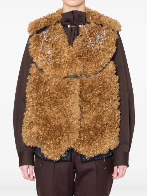 faux-fur jacket by KOLOR