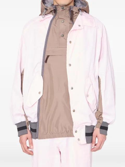 hoodied colourblock jacket by KOLOR
