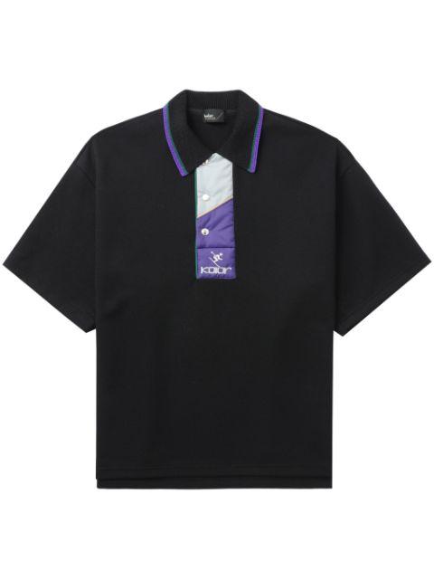 logo-embroidered polo shirt by KOLOR