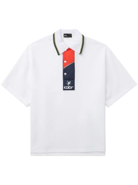 logo-embroidered polo shirt by KOLOR