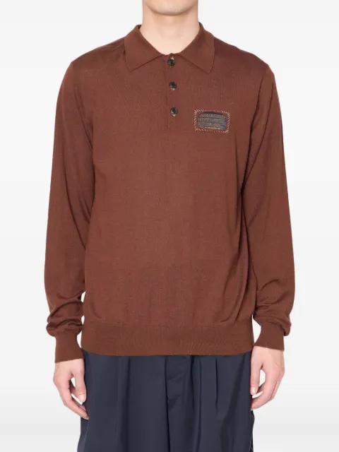 long-sleeve polo-neck sweater by KOLOR