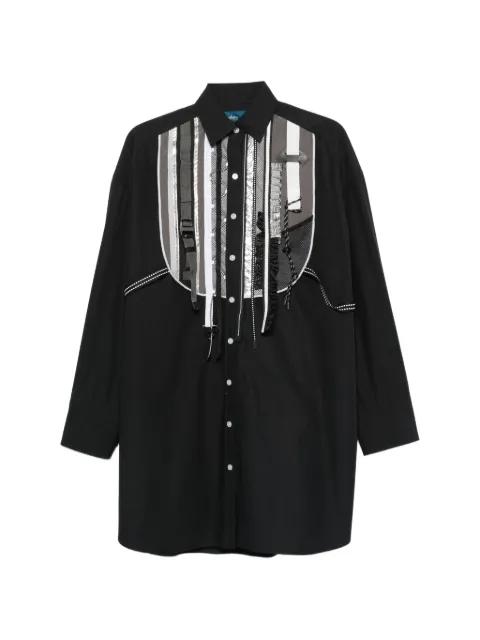 panelled long-sleeve shirt by KOLOR