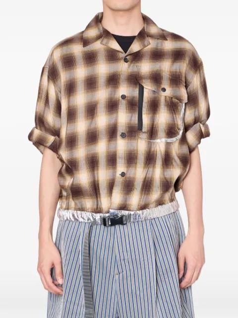 plaid pocket shirt by KOLOR