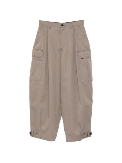 pleated cargo trousers by KOLOR