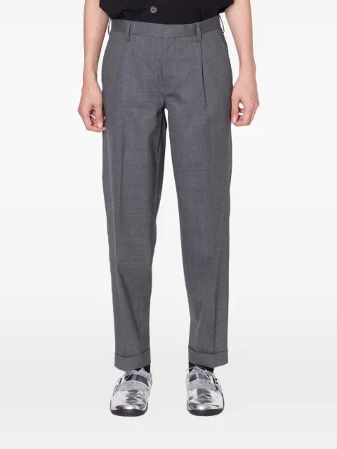 pleated cuffed trousers by KOLOR