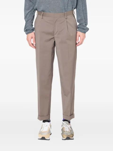 pleated-cuffed trousers by KOLOR