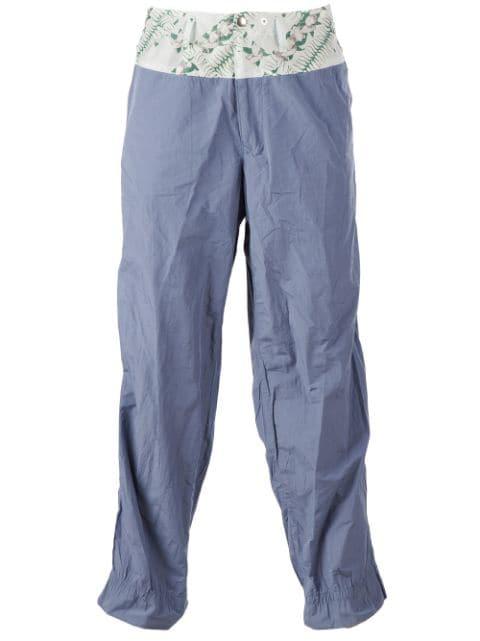 printed waistband trouser by KOLOR