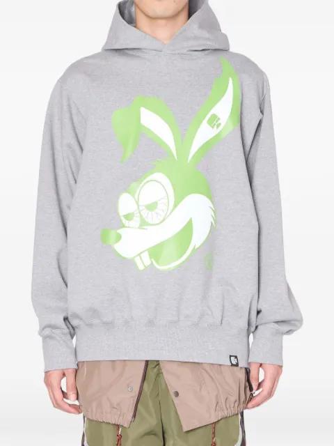 rabbit-graphic hoodie by KOLOR
