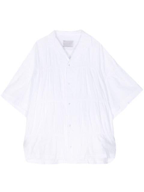 ruched poplin shirt by KOLOR