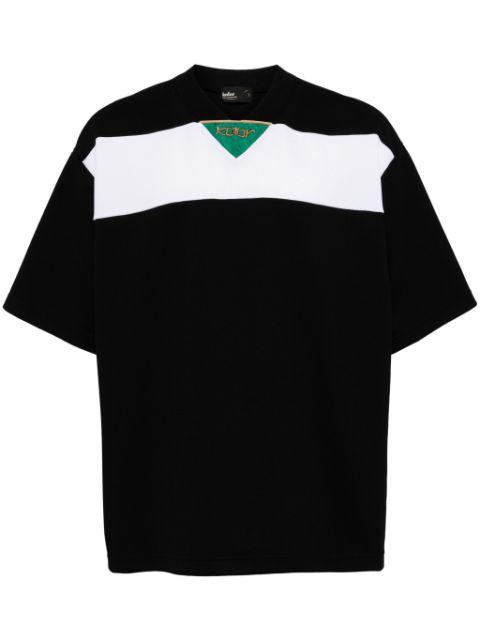 stripe-detail jersey T-shirt by KOLOR