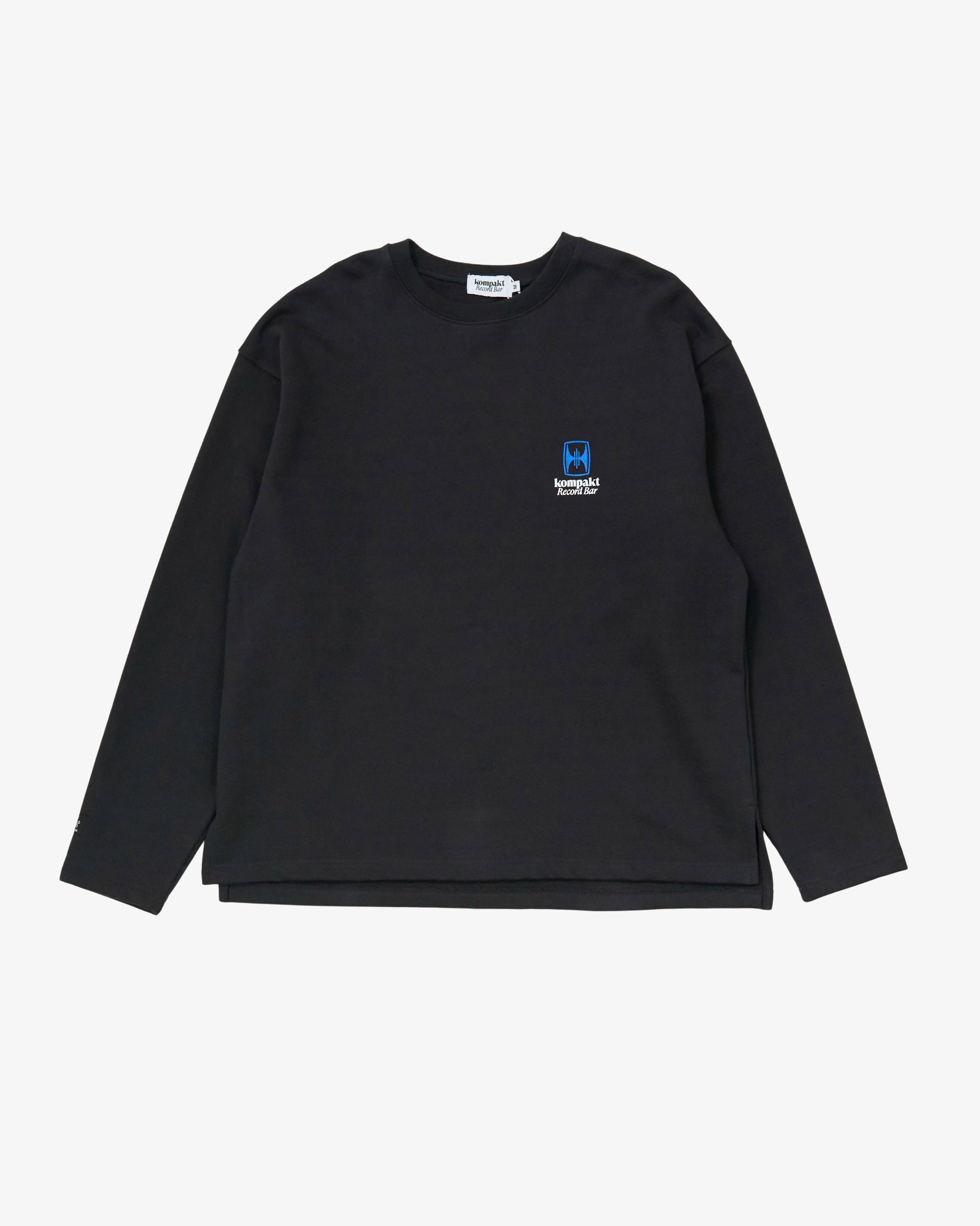 Kompakt Record Bar - Men's Basic Logo Long Sleeve Sweat - (Charcoal) by KOMPAKT RECORD BAR