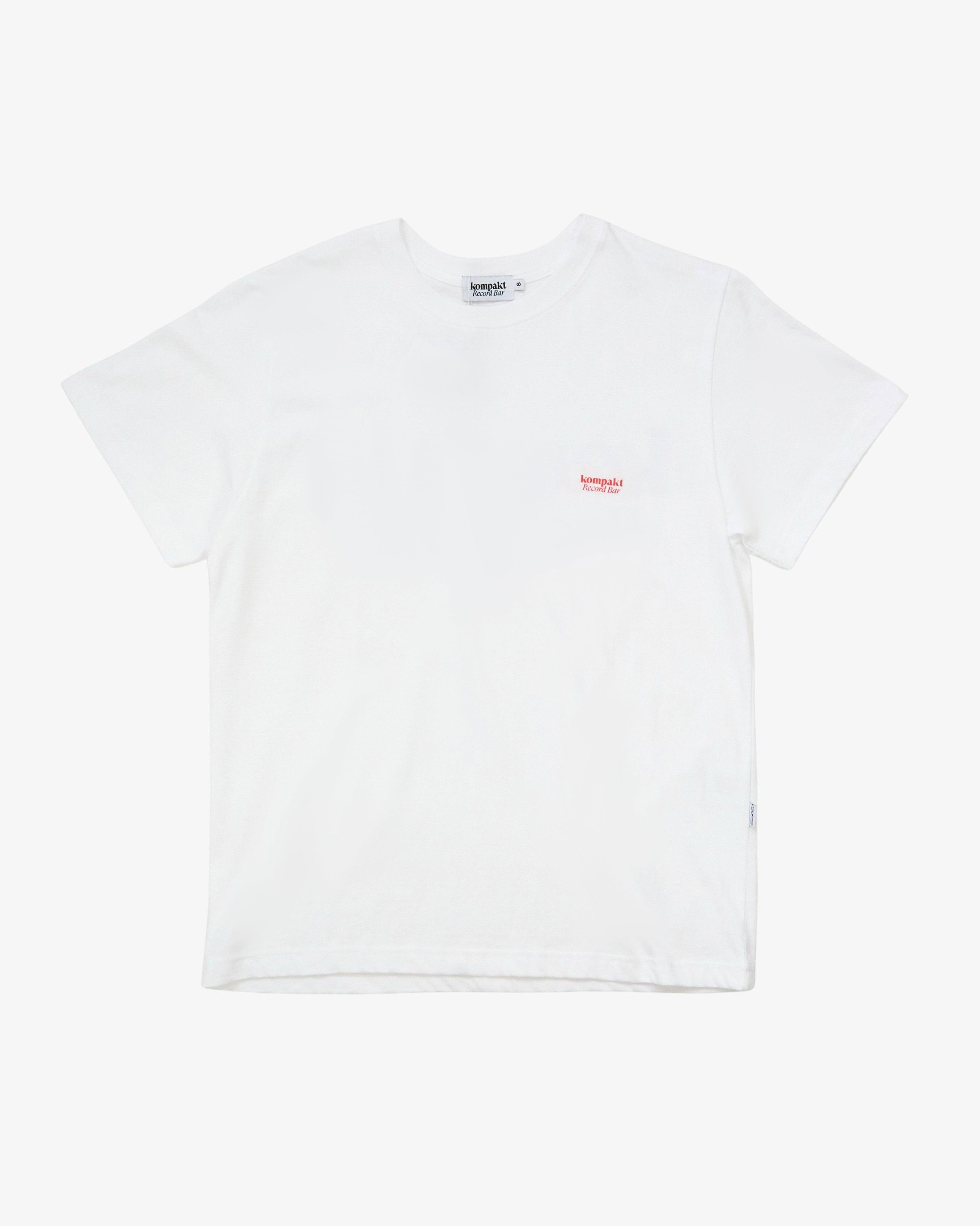 Kompakt Record Bar - Men's Small Basic Logo T-Shirt - (Red) by KOMPAKT RECORD BAR